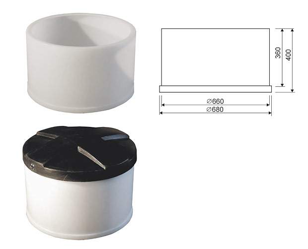 Nadstawka studni Ø 650 x 360