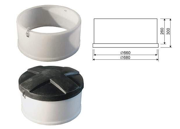 Nadstawka studni Ø 650 x 260