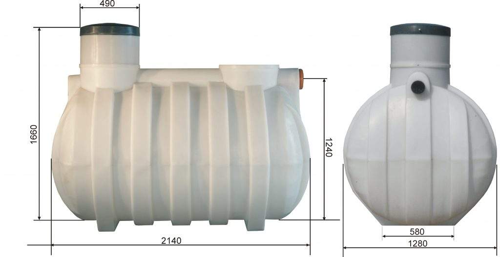 Małe plastikowe szambo