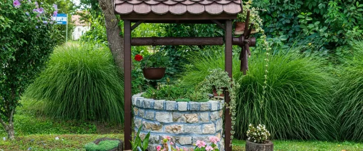 Jak zadbać o odpowiednią obudowę studni? studnia na ogrodzie